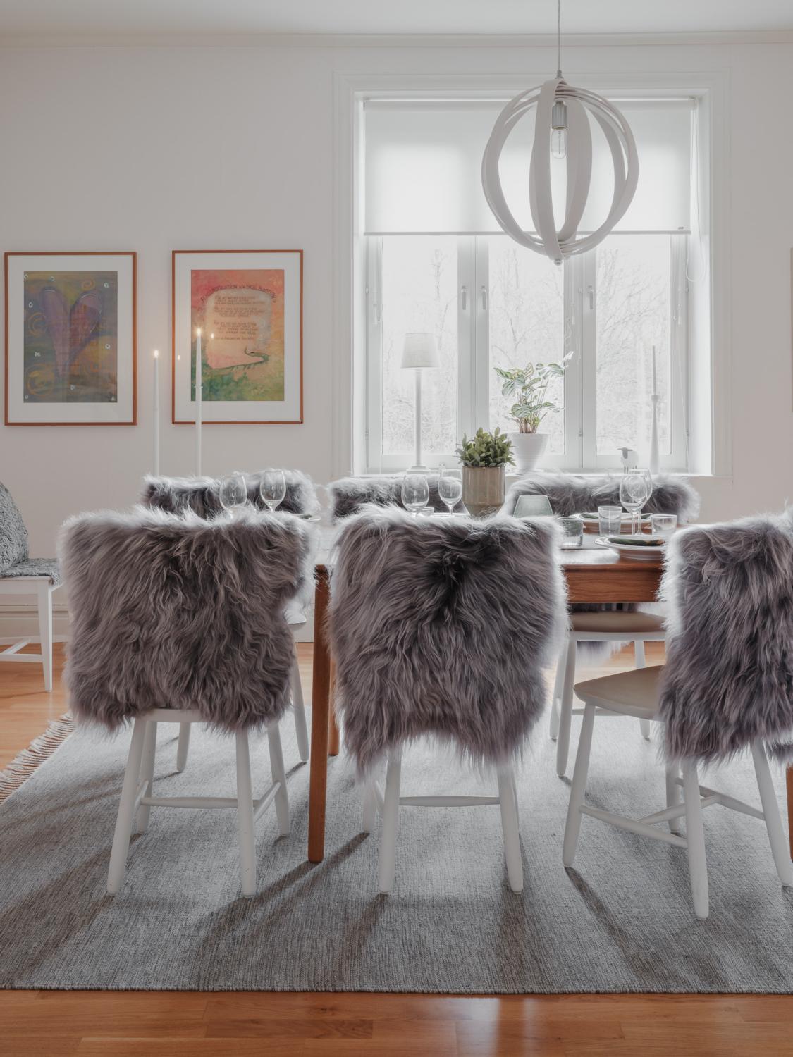 Isländskt Fårskinn Grå