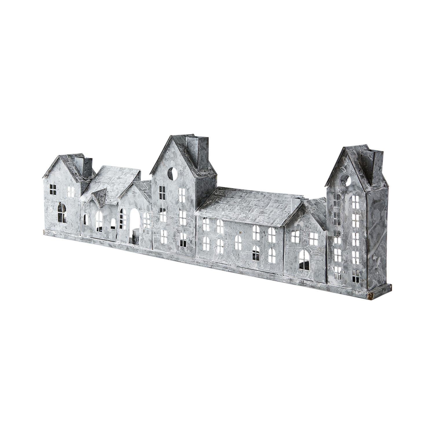 Fenix Ljuslykta Hus Grå/Vit  - 5