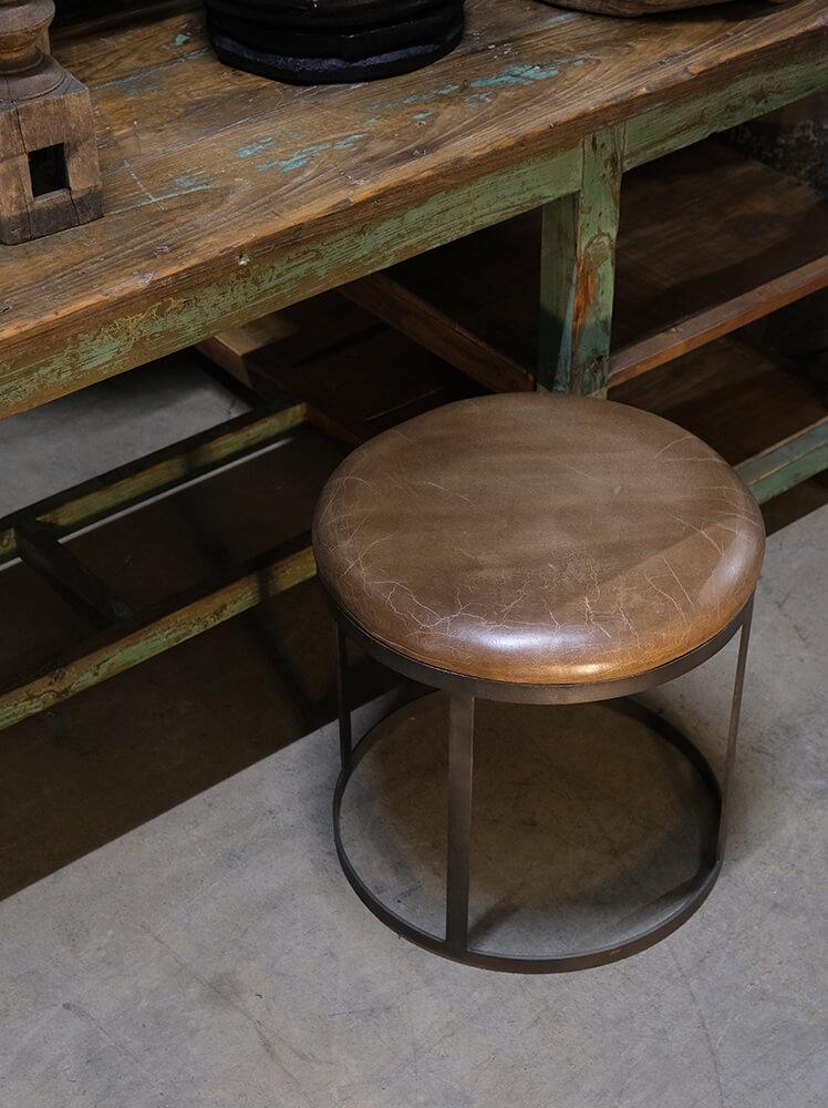 Solbjerg järnpall med lädersits 