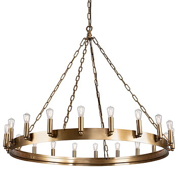 Crown Taklampa Mässing 105 cm inkl. smålampor