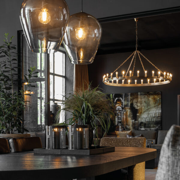 Crown Taklampa Mässing  105 cm inkl. smålampor