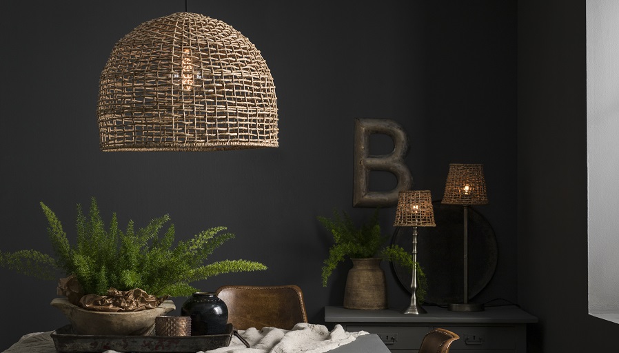 Cebu taklampa i naturrotting -  H 46 cm  - 6