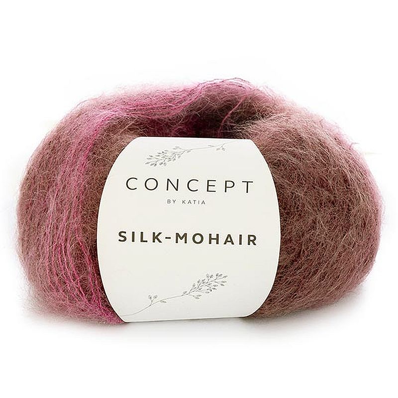 715 Silk Mohair Stickfasthet 20 m på stickor 4-4,5 mm