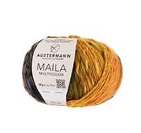 CHUNKY Austermann Maila Multicolor 003 Stickfasthet 14 maskor/ 10 cm 