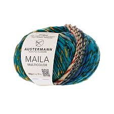 CHUNKY Austermann Maila Multicolor 004 Stickfasthet 14 maskor/ 10 cm 