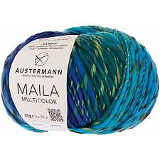 CHUNKY Austermann Maila Multicolor 005 Stickfasthet 14 maskor/ 10 cm 
