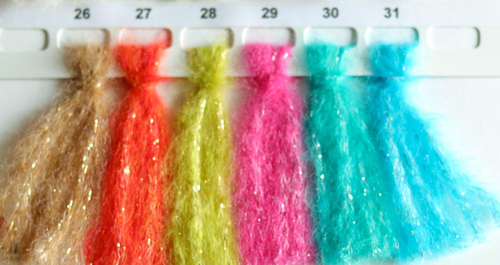 Adriafil Abracadarbra Ljus Turkos Col 30  Glitter 21 maskor stickfasthet 4,5mm stickor - 2