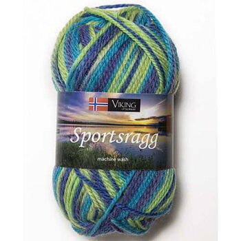 552 Blå/grön - Viking Sportsragg