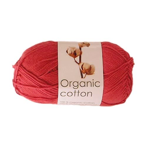 1631 Blekt röd - Organic Cotton