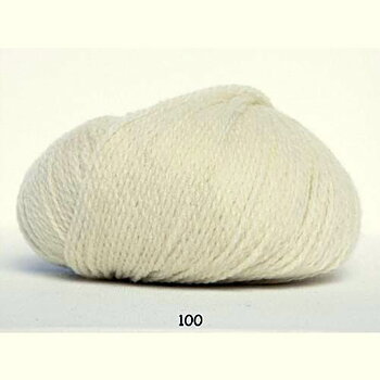 100 Naturvit - Hjertegarn Hjerte Fine 26m/10cm