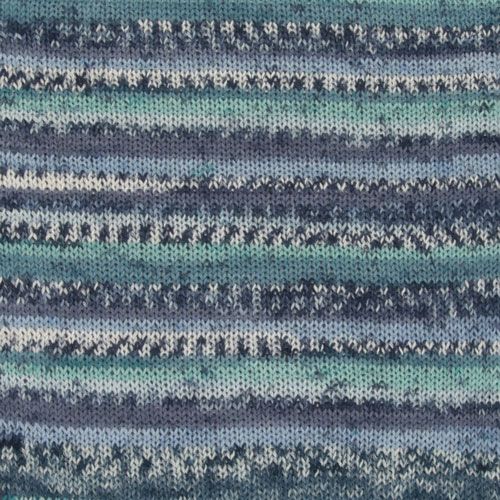522 Turkos/blå - DROPS Fabel Print
