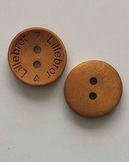 Träknapp  Lillebror Ljusbrun 18 mm