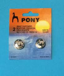 Pony Tryckknappar 18 mm 2st/fp