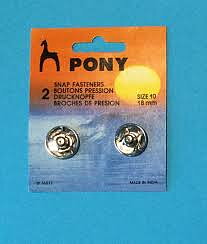 Pony Tryckknappar 18 mm 2st/fp