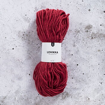 Järbo Lovikka col 7613 Röd 14 maskor/10cm Stickor 5