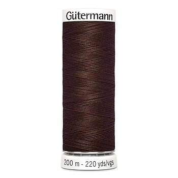 Gütermann Creative 200 m Mörkbrun 696