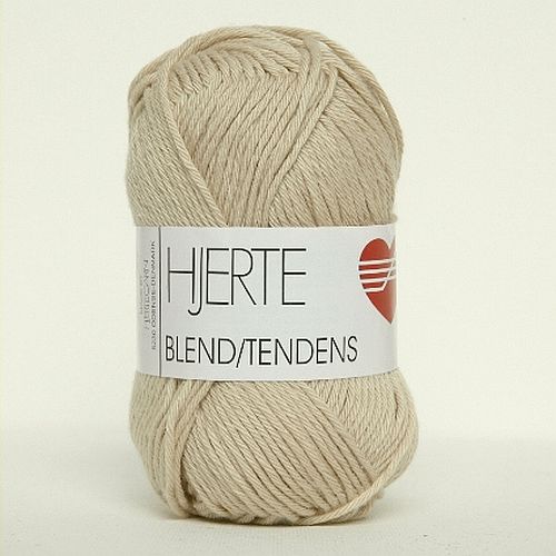 Blend - Hjertegarn, 26 maskor stickfasthet stickor 3,0 mm