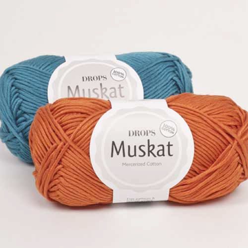 Muskat - DROPS, 21 maskor stickfasthet stickor 4,0 mm
