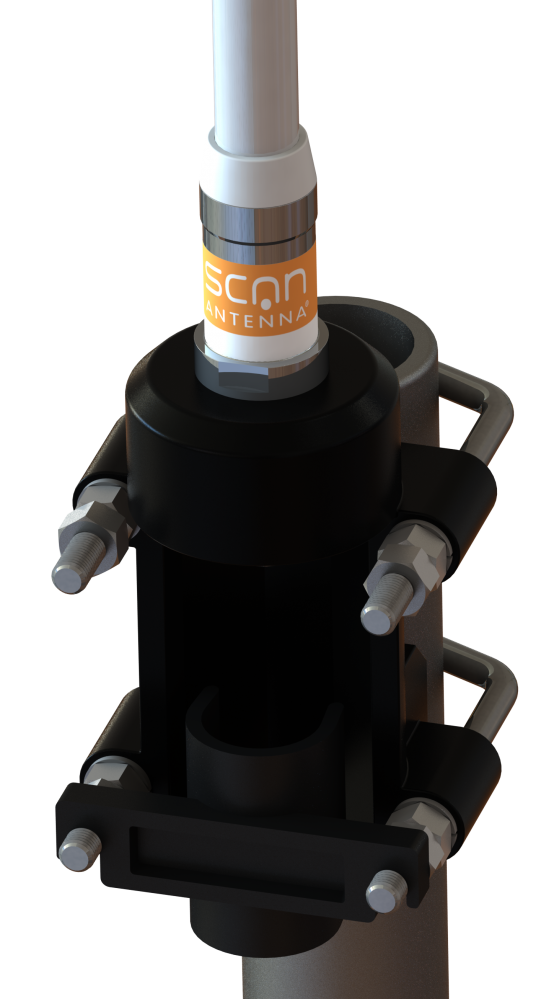 SCAN Mast/Rail Mount PU coated Aluminium 1"-14NF - 3