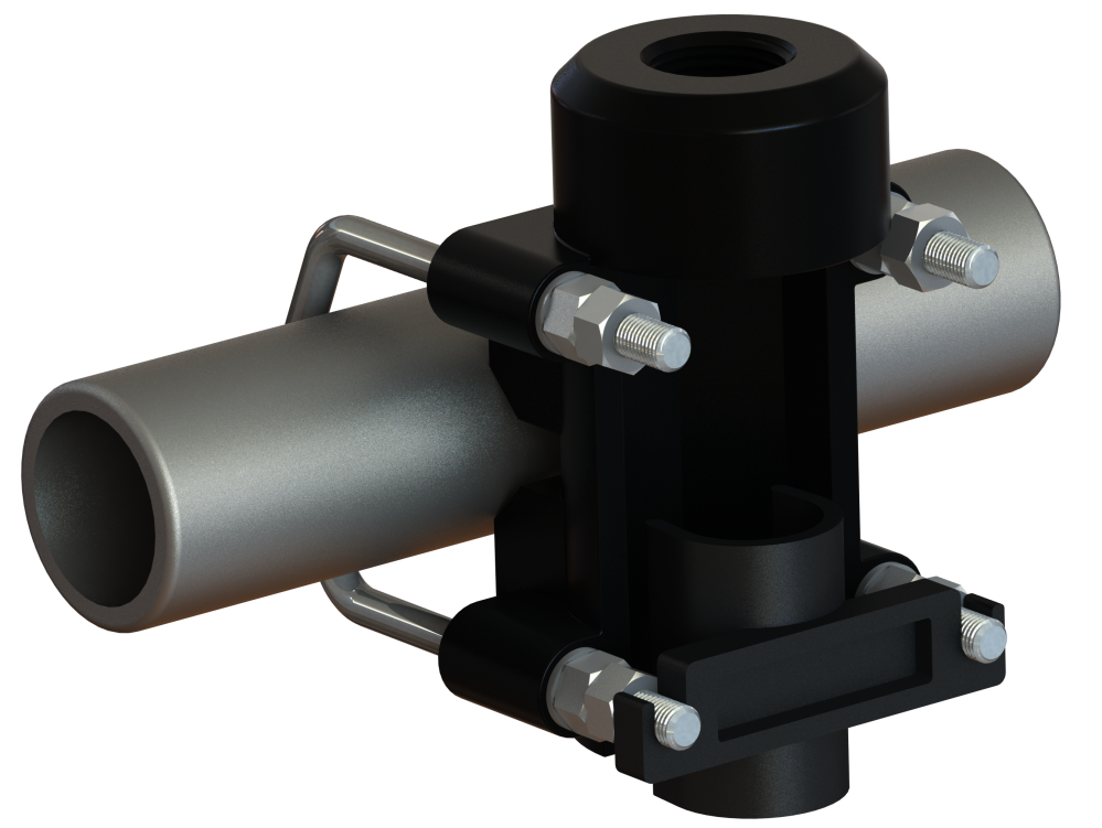 SCAN Mast/Rail Mount PU coated Aluminium 1"-14NF - 5