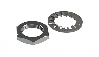 SCAN Mounting Kit Large Nut And Washer Chromed Brass