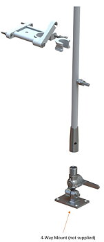SCAN Lay-Down Upper Support For HF-Antennas Nylon