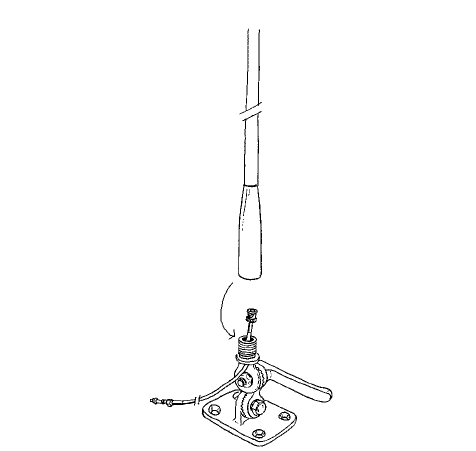 Comrod AC21BI 0.34 m (1 ft) One Piece Whip - 2