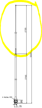 Comrod APB27 Top Whip Section For Comrod AR55M/MT
