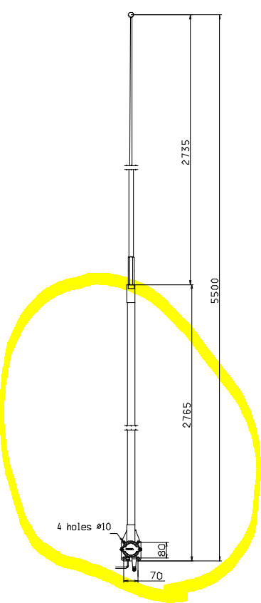 Comrod ARB27 Base Section For Comrod AR55M/MT