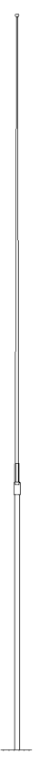 Comrod AT62D 6 m (20 ft) Two-Piece Sectional Whip