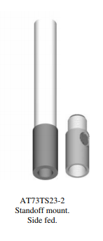 Comrod AT73TS23-2, 7 m (23 ft), side feed, thread mount 1.6-30 MHz - 2