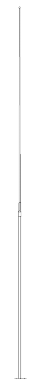 Comrod AT82D 8 m (26 ft) Two-Piece Sectional Whip