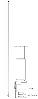 Comrod AV60P8 2.45 m (8ft) One Piece Whip