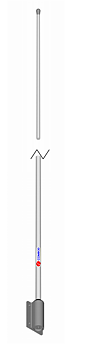 Comrod AV62M9 2.7 m (8.9 ft) One Piece Whip