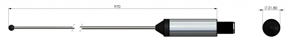 SCAN DABAMFM23 3dB 0.95 m AM/FM Antenna w. Mast/Wall Mount - 3