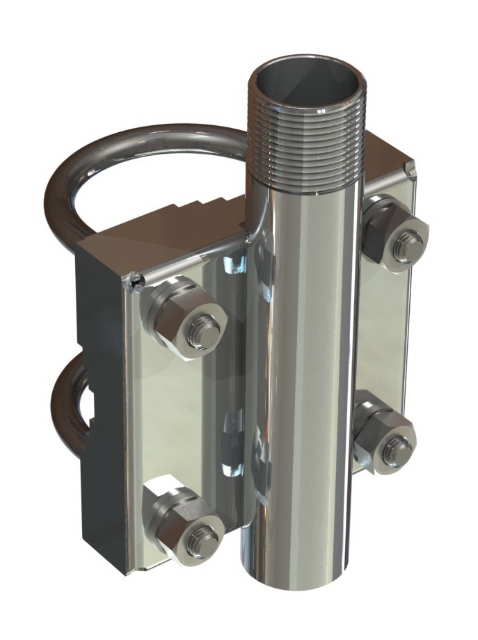 SCAN Mast/Rail Mount Stainless Steel Bracket 1"-14NF - 2