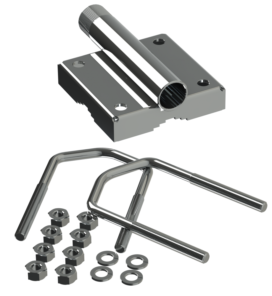 SCAN Mast/Rail Mount Stainless Steel Bracket 1"-14NF