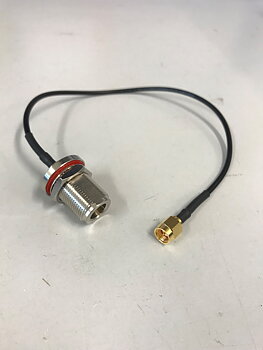 Coax Pigtail RG174 30 cm preset w. N(f)-SMA(m)