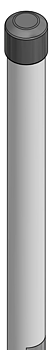 Comrod UHF727BI 0.5 m (1.6 ft)One Piece Whip