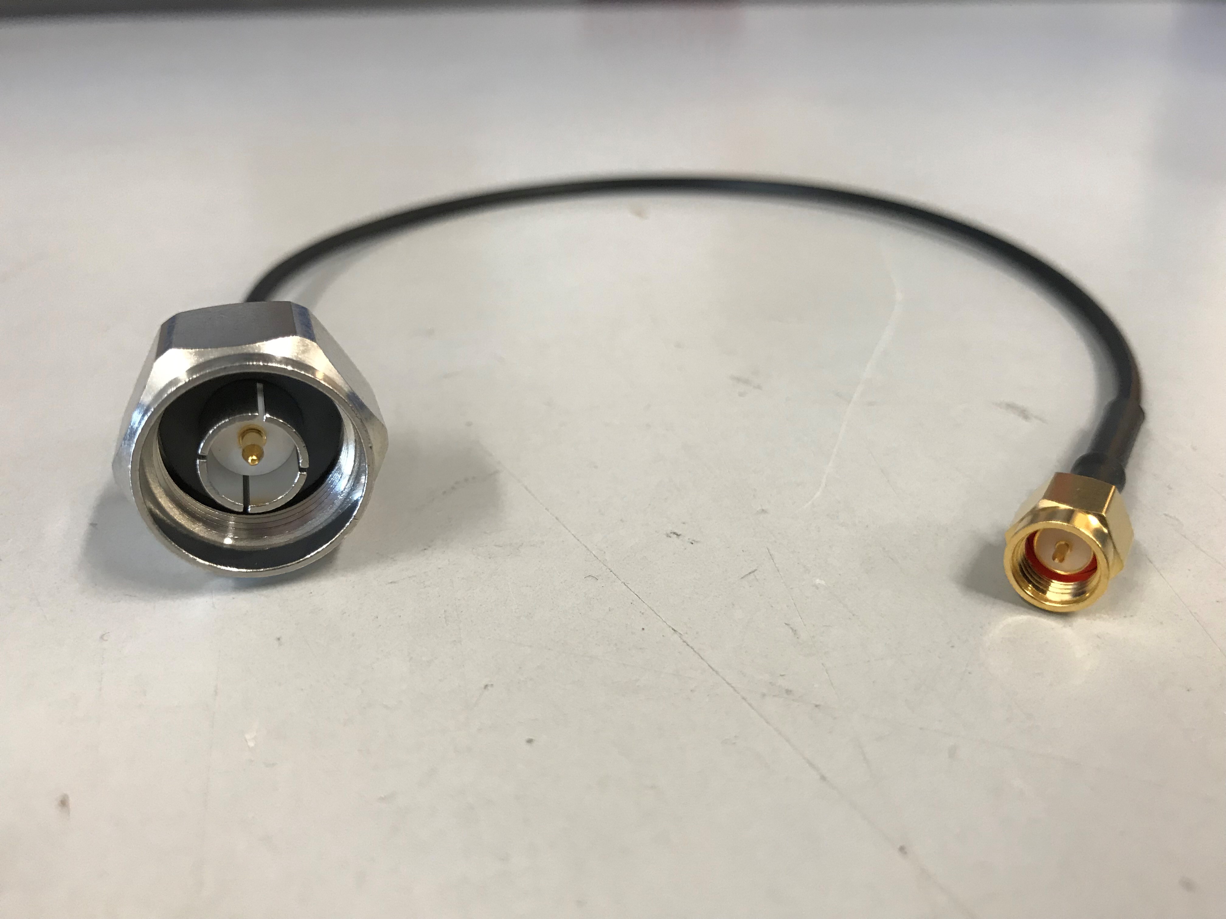 Coax Pigtail RG174 30 cm preset w. N(m)-SMA(m) - 2