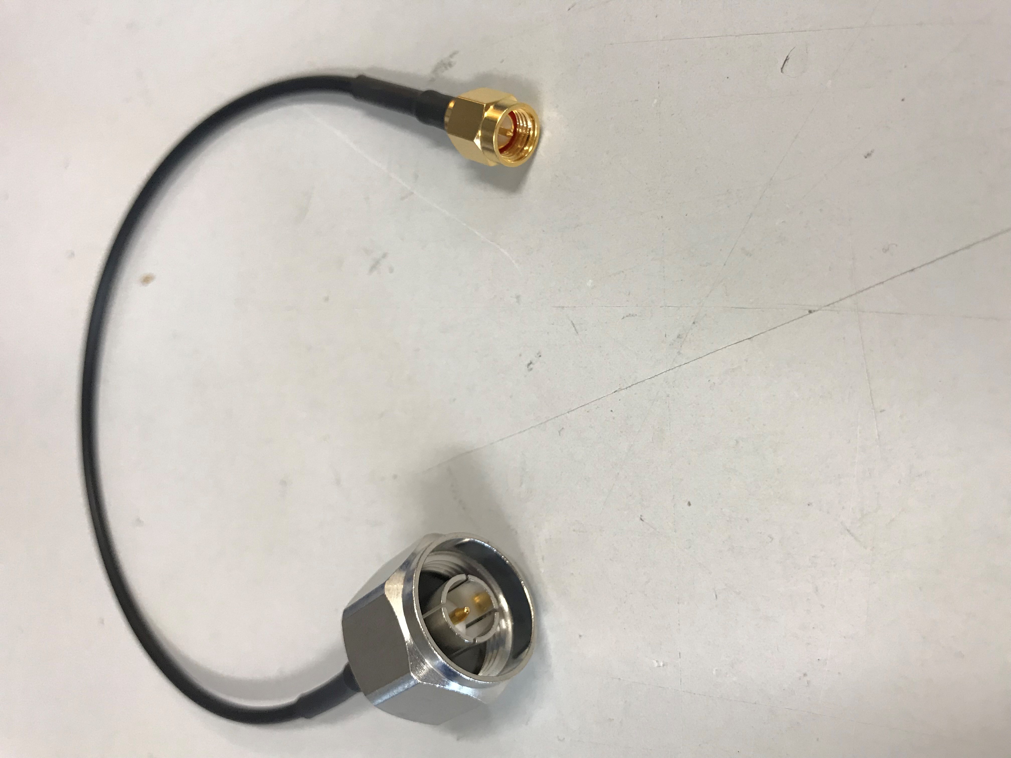 Coax Pigtail RG174 30 cm preset w. N(m)-SMA(m)