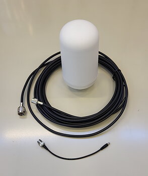 Iridium External Antenna Kit w. Adapter Cable and 8 m Coax Cable