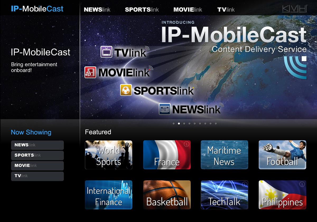 KVH IP Mobilecast Mediaserver