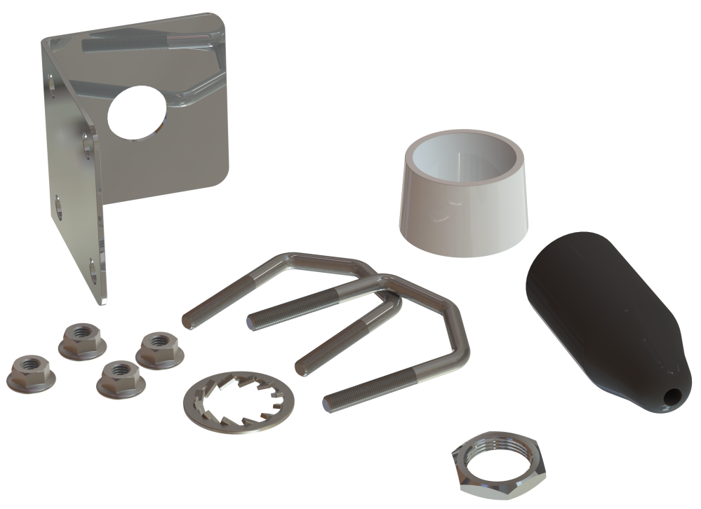 SCAN Wall/Rail Mount Stainless Steel for Ø17.5 mm antenna - 2