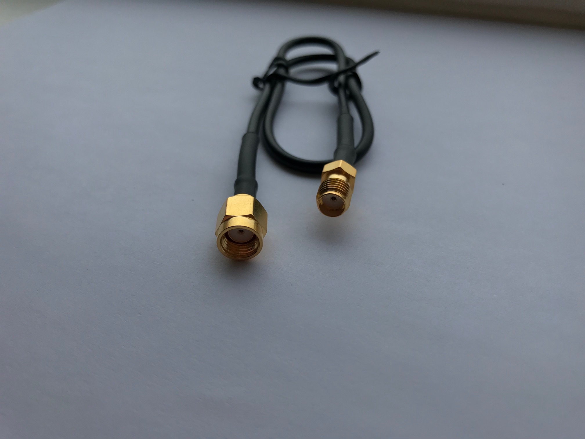 Coax Pigtail RG174 30 cm preset w. RP SMA(m)-SMA(f) - 2