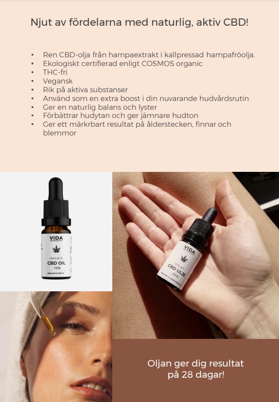 Pura Vida CBD Isolated CBD Oil  A4 Skylt