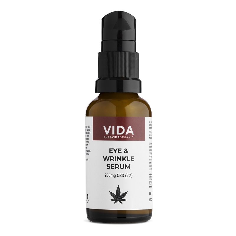 Pura Vida CBD Eye &amp;amp; Wrinkle Serum 10ml - ögonserum för mogen hud