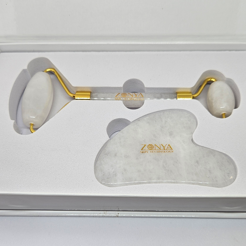 Zonya White Jade Roller Kit - 2