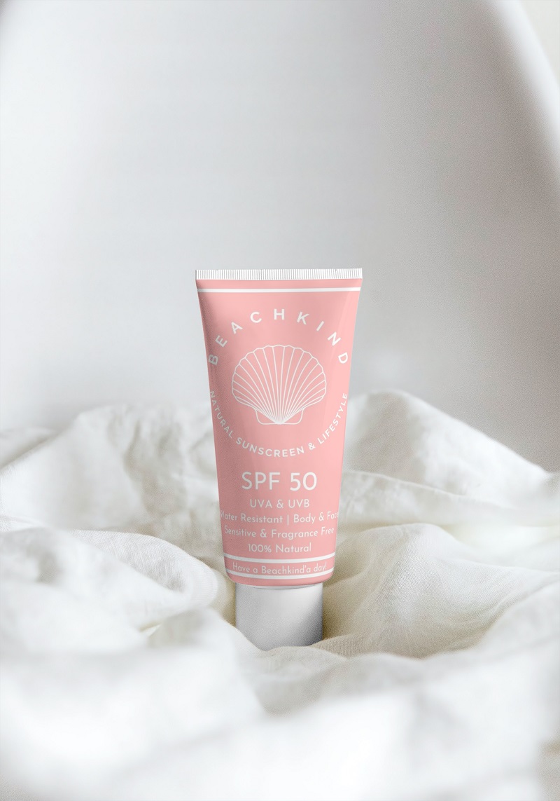 Beachkind Natural Sunscreen Sensitive Fragrance Free SPF 50 - 100ml Doftfri - 2