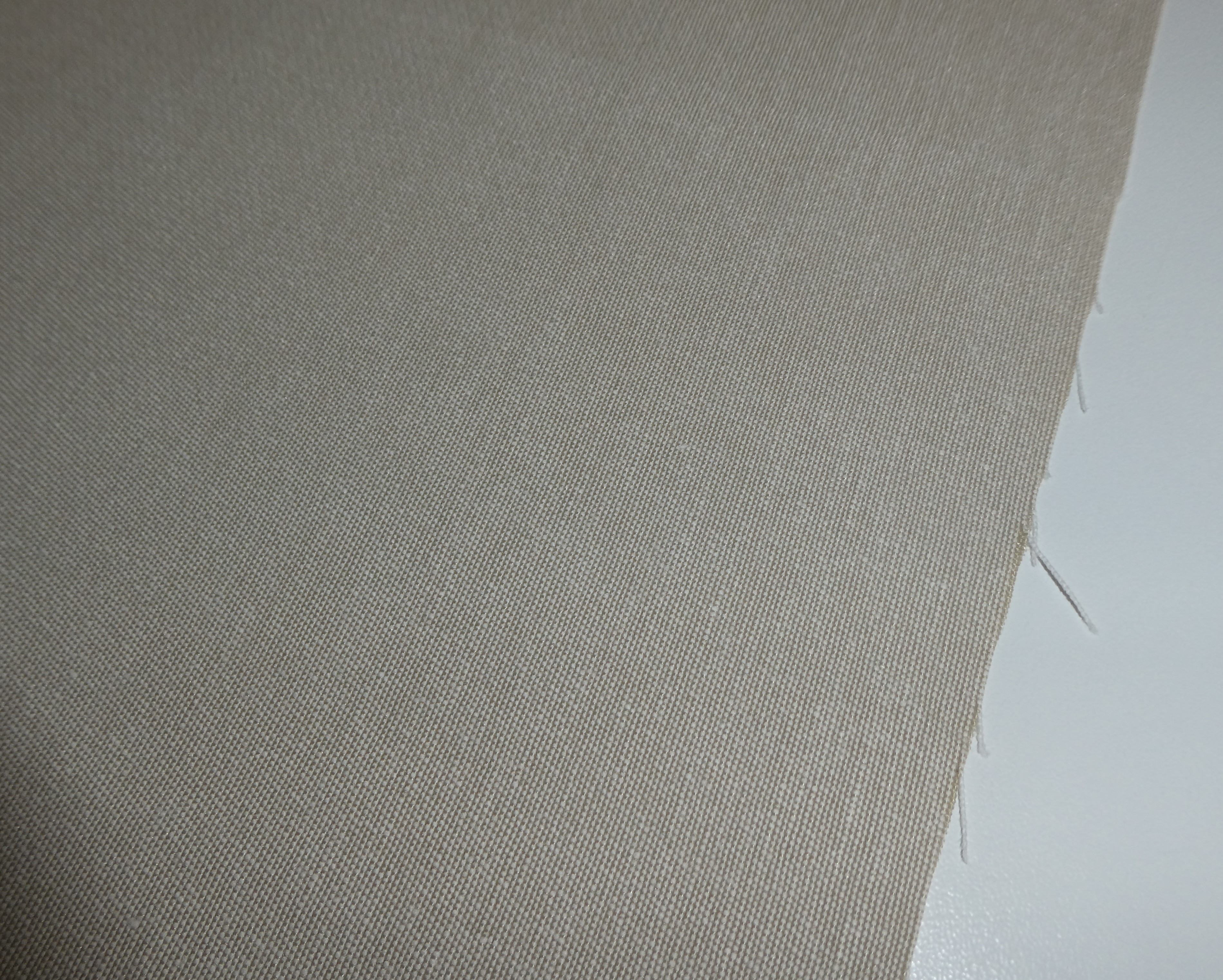 Basic lite grövre tyg i beige - 2